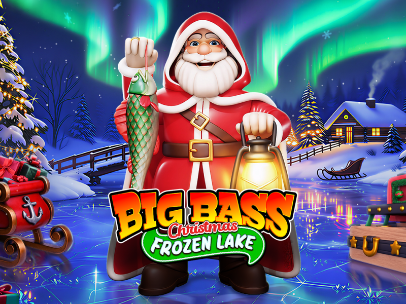 Big Bass Christmas Frozen Lake